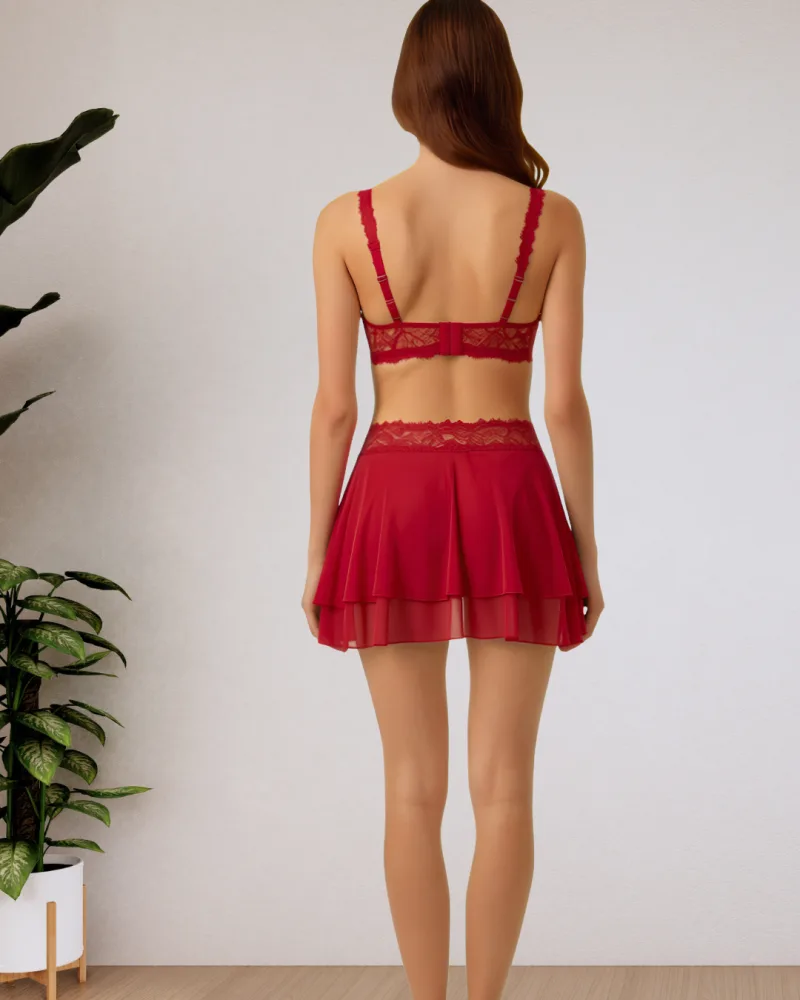 Sheer Flare Skirt Lingerie