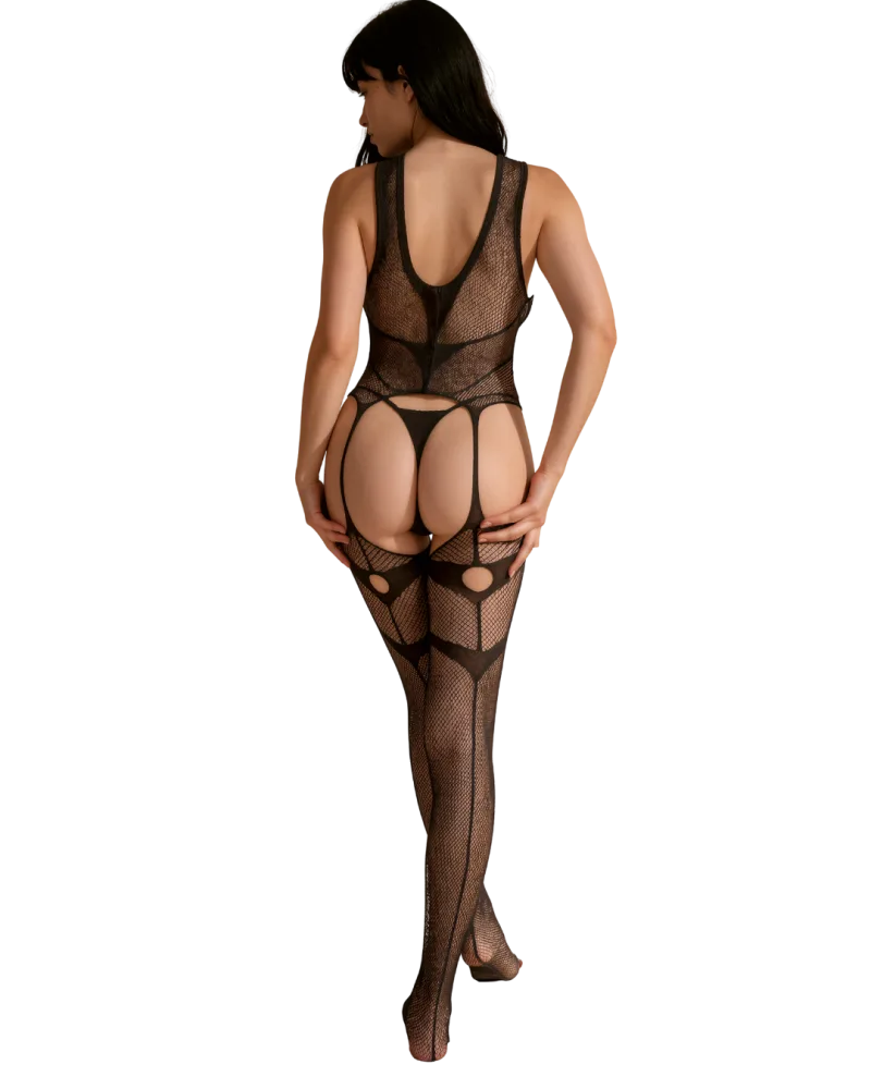 Cutout Strappy Bodystocking