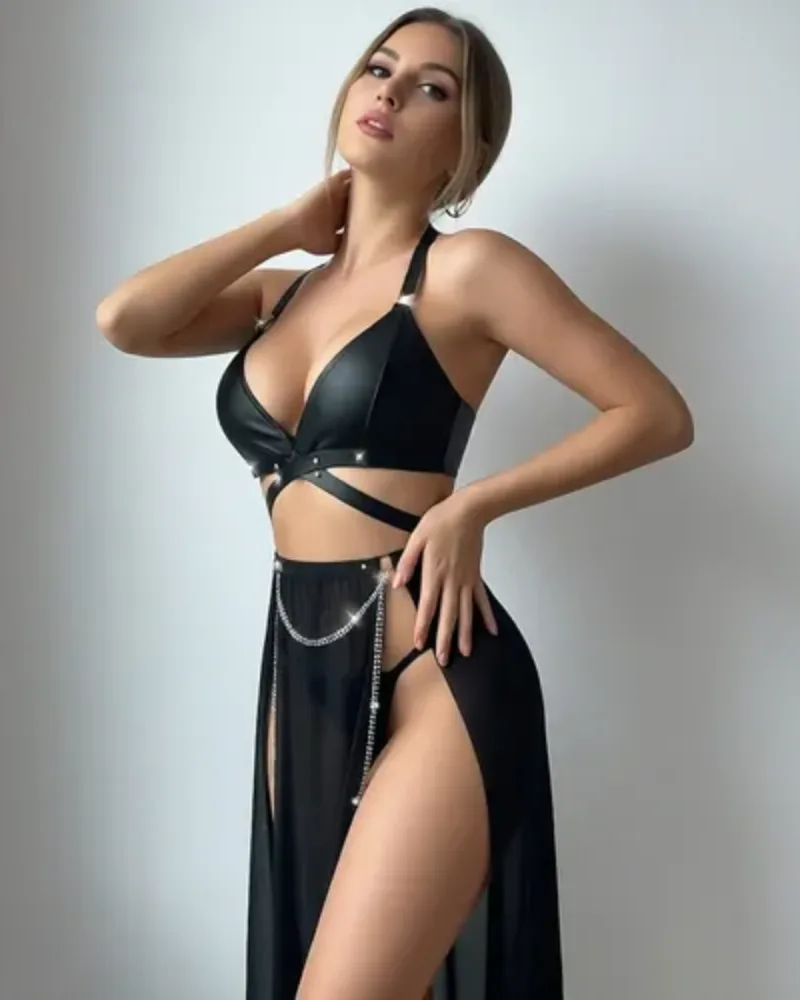 Leather Wrap Lingerie